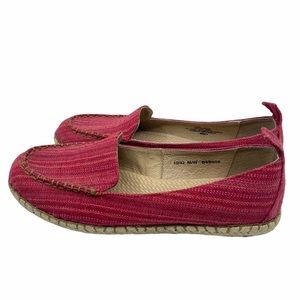 Born Sitton Red Fabric Slip on Espadrille Size 10